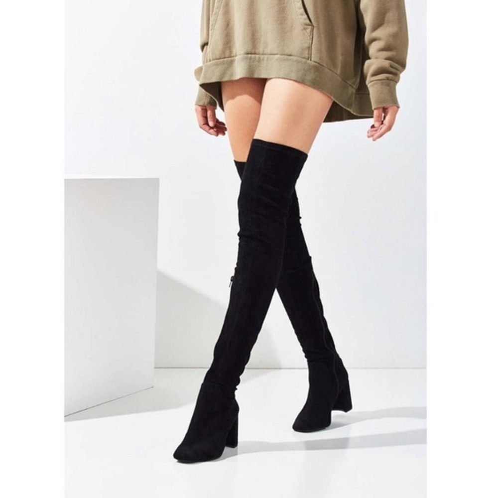 Jeffrey Campbell Cienega Over The Knees Suede Boots